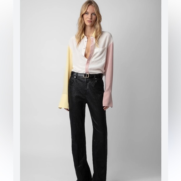 Zadig & Voltaire Tyrone Silk Blouse Petale New with Tags! - Picture 7 of 16